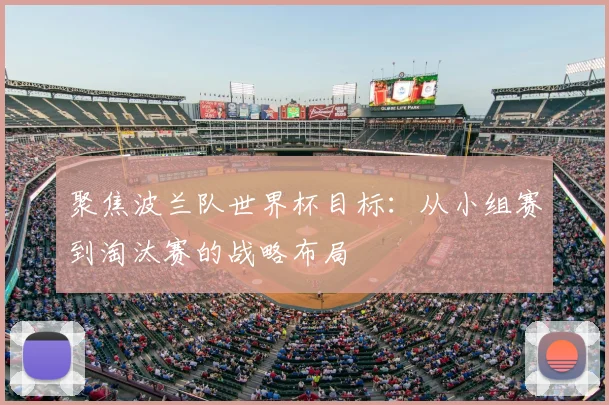 聚焦波兰队世界杯目标：从小组赛到淘汰赛的战略布局